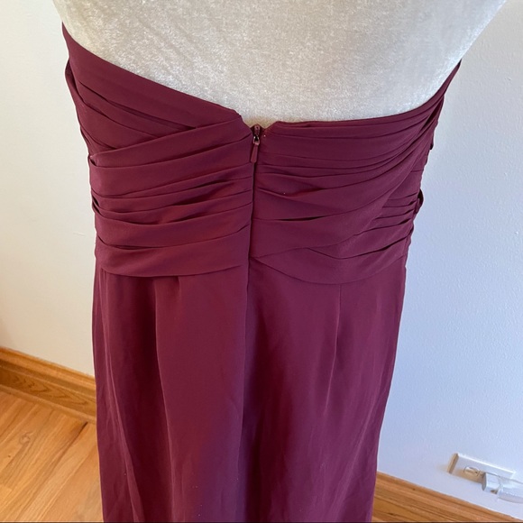 Bill Levkoff Chiffon Sweetheart Floor Length Gown size 14 - Picture 15 of 16